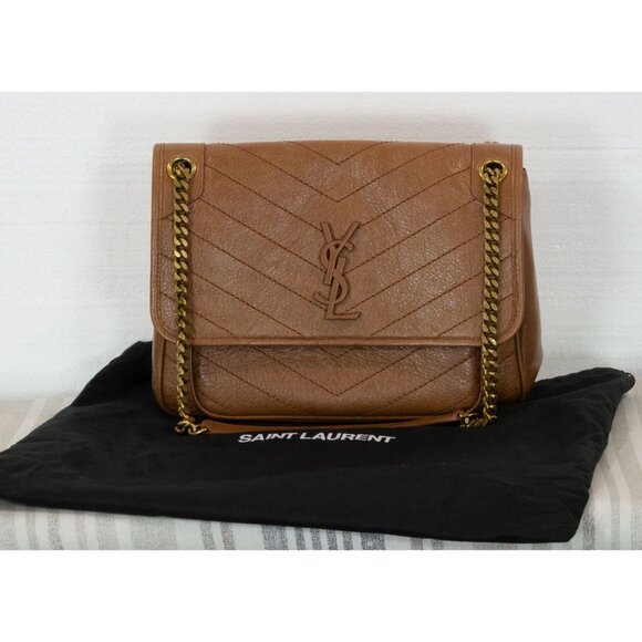 $3150 SAINT LAURENT NIKI MEDIUM IN VINTAGE LEATHER BAG - Picture 4 of 8